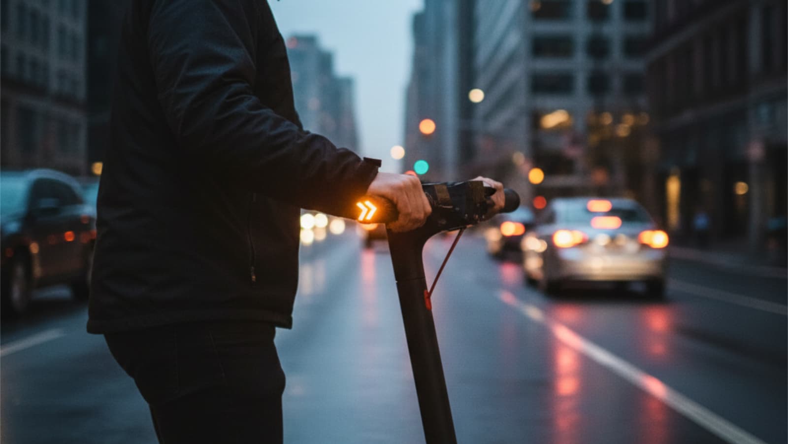 Lenker-Enden von heutigen E-Scootern