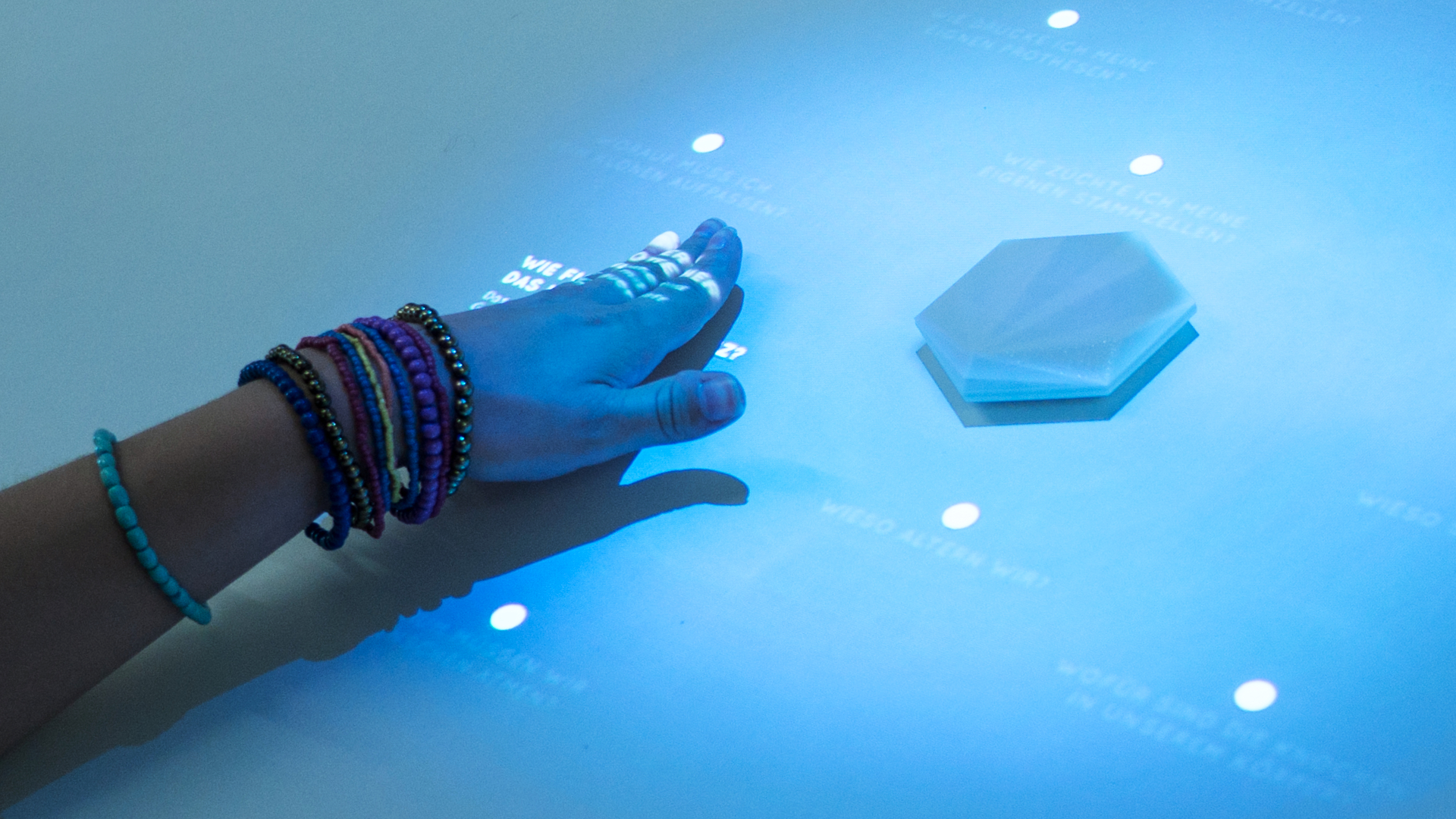 Foto der Interaktion mit der Anwendung