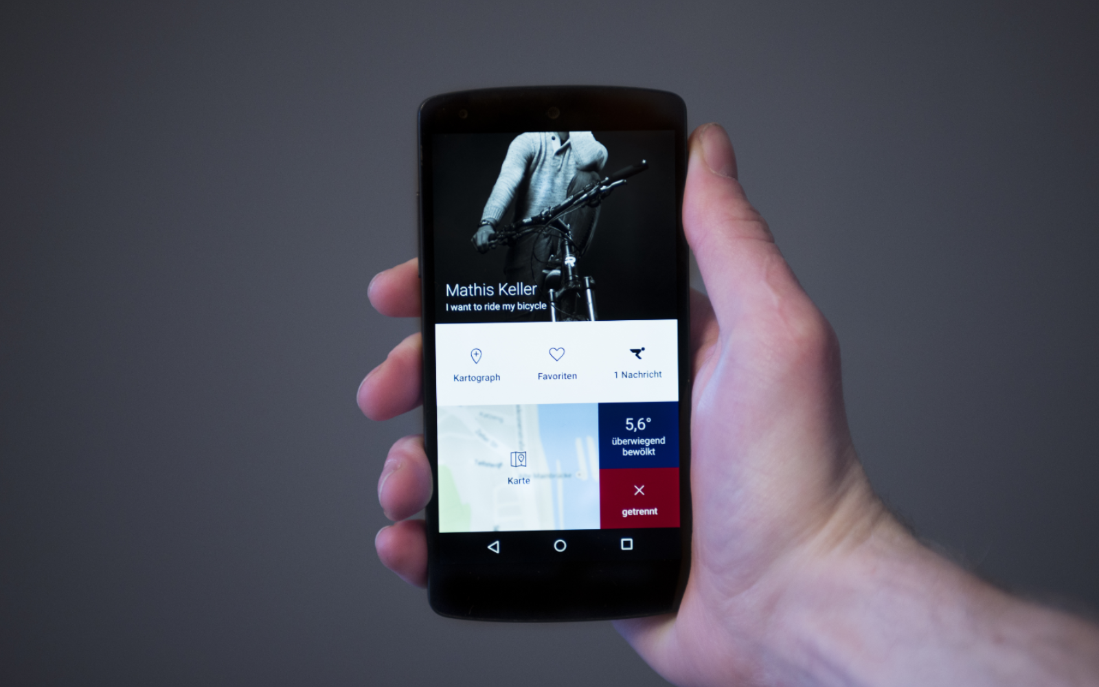 Smartphone mit Companion-App
